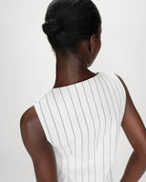 Gilet en lin white Vic