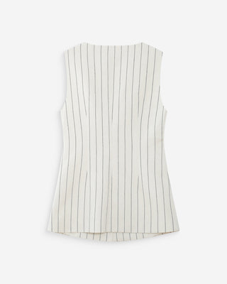 Gilet en lin white Vic