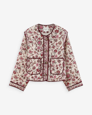 Veste matelassée imprimée fleur Vahina