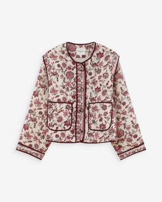 Veste matelassée imprimée fleur Vahina