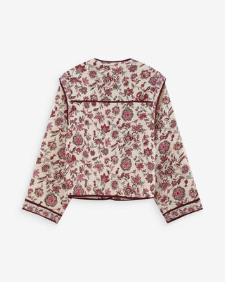 Veste matelassée imprimée fleur Vahina