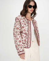 Veste matelassée imprimée fleur Vahina