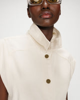 Veste sans manches ecru Vallonia