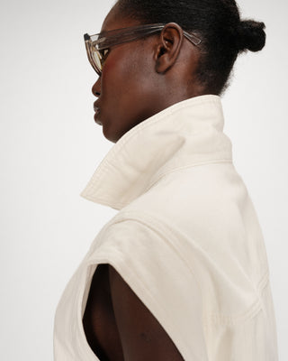 Veste sans manches ecru Vallonia