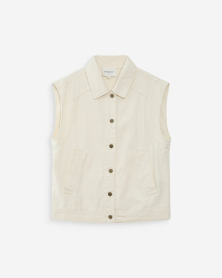 Veste sans manches ecru Vallonia