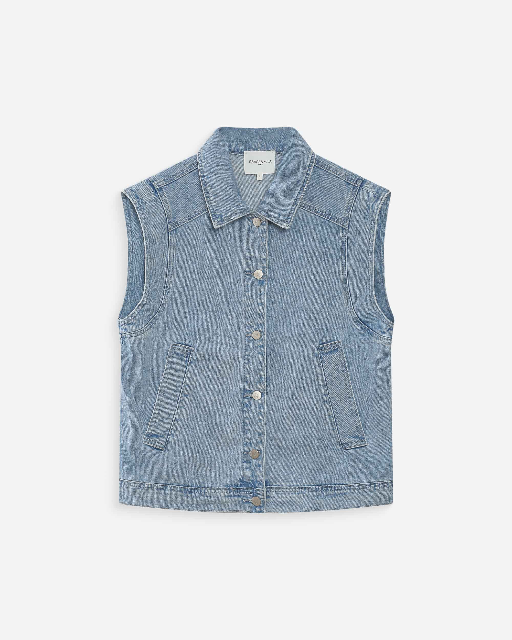 Veste sans manches skyblue Vallonia