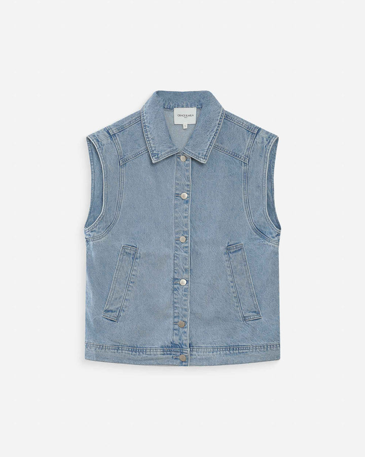 Veste sans manches skyblue Vallonia