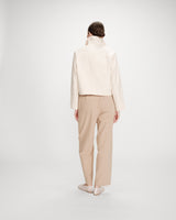 Chaqueta corta de algodón ecru Veronica