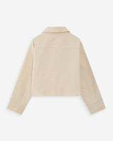 Veste courte en coton ecru Veronica