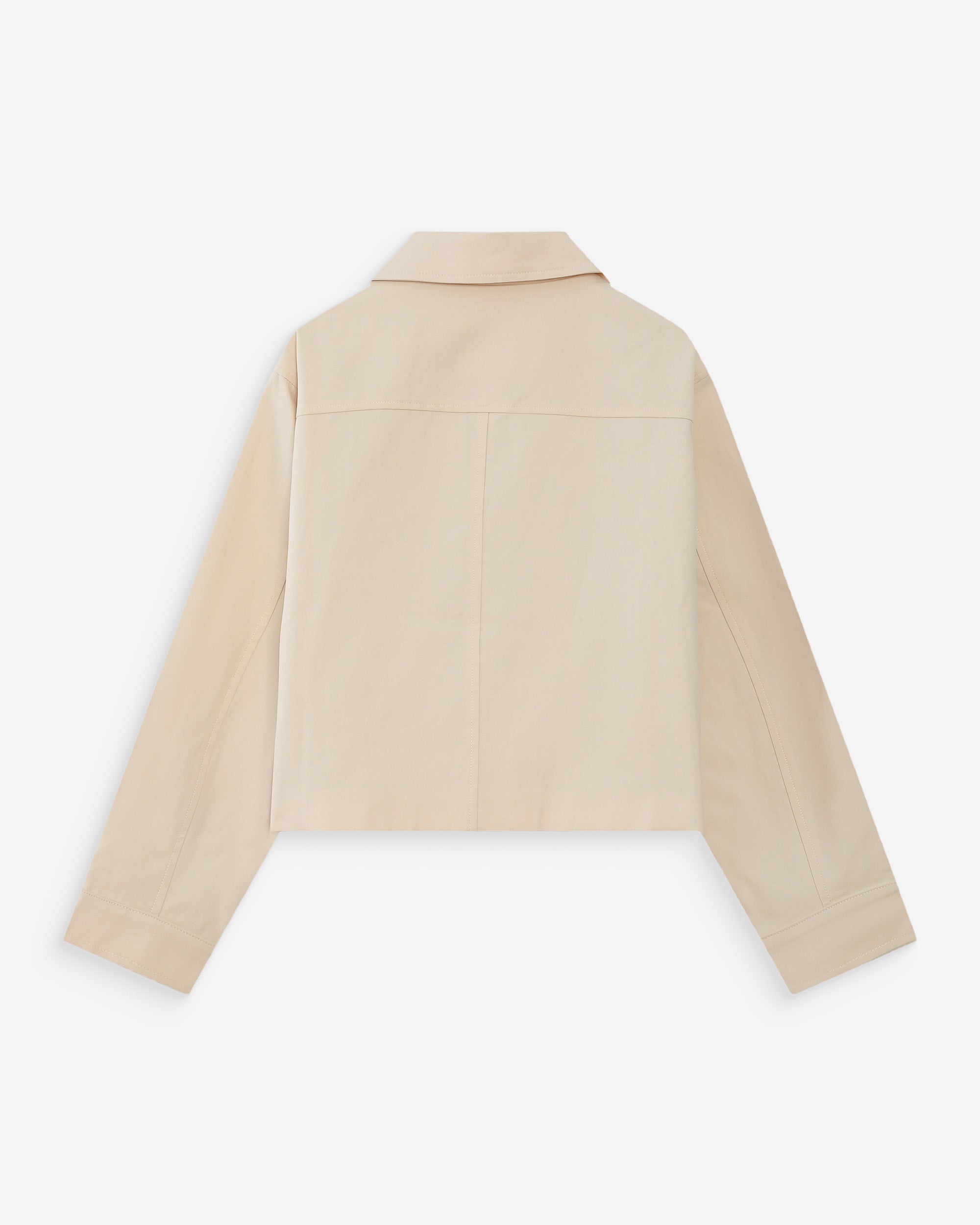 Chaqueta corta de algodón ecru Veronica