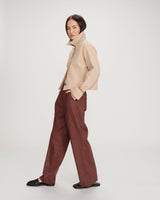 Veste courte en coton sable Veronica