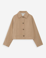 Veste courte en coton sable Veronica