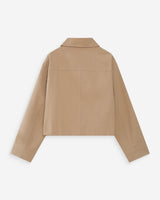 Veste courte en coton sable Veronica