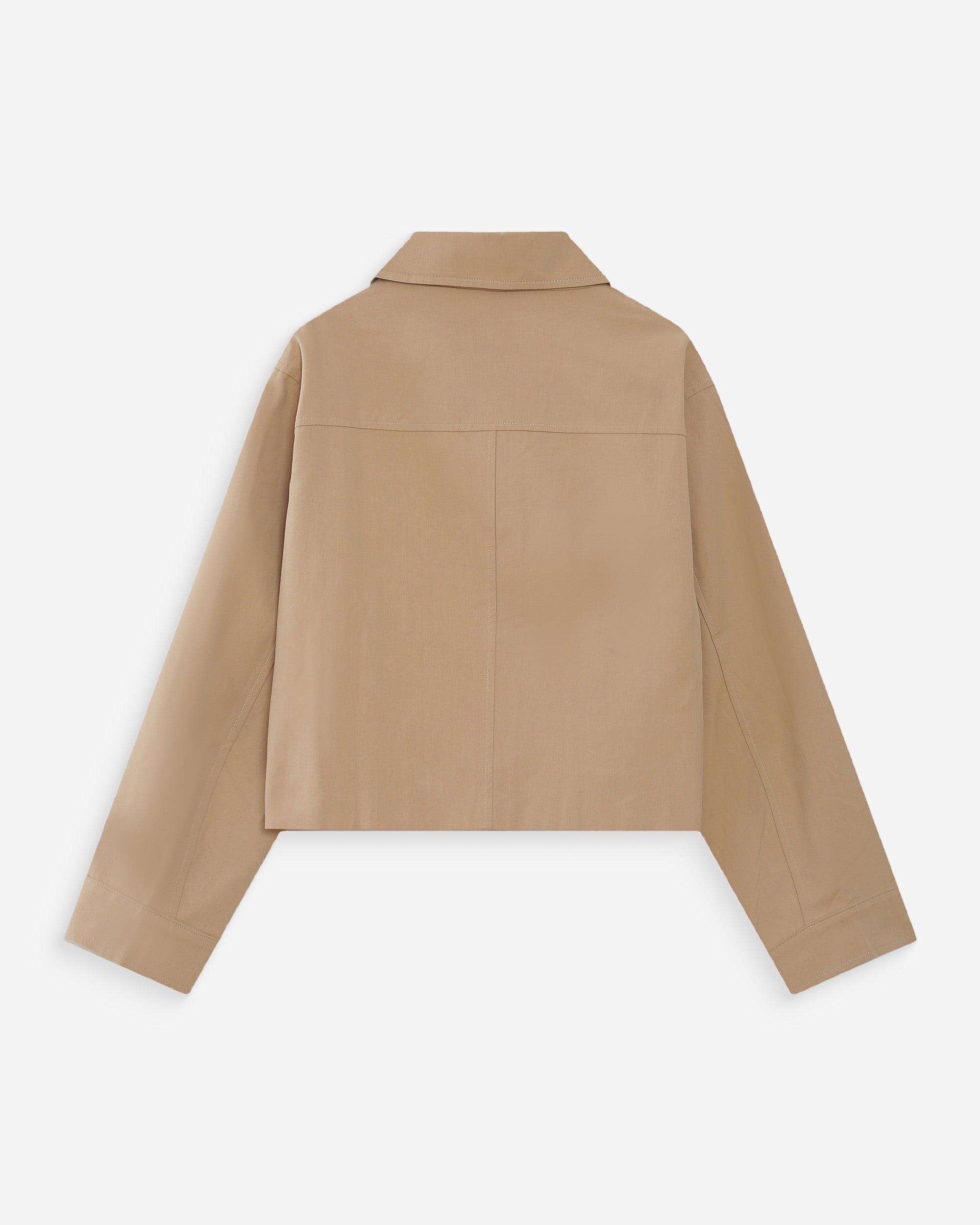 Veste courte en coton sable Veronica