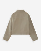 Veste courte en coton sauge Veronica