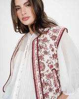 Veste matelassée fleur Viola