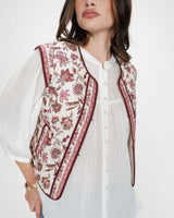 Veste matelassée fleur Viola