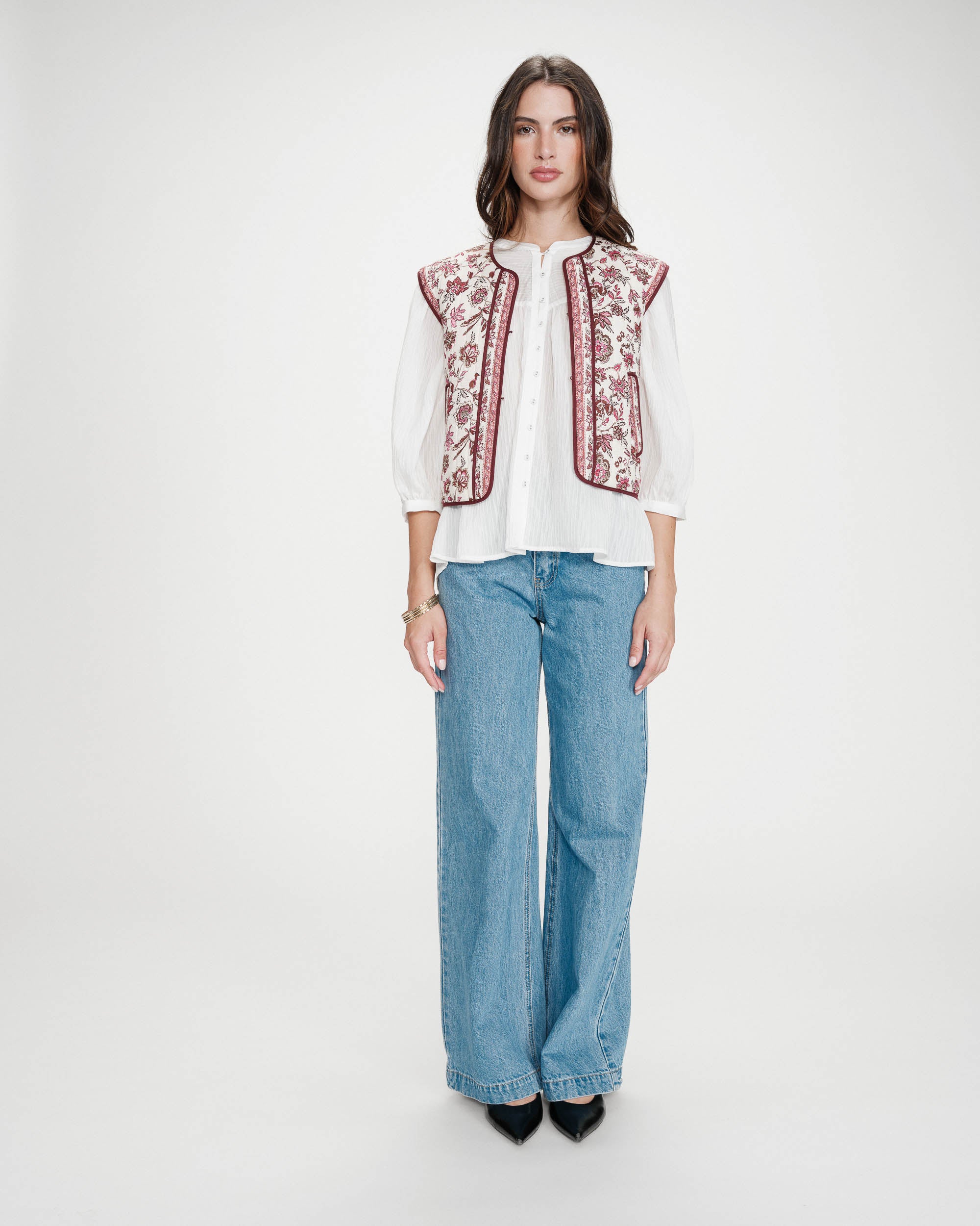 Veste matelassée fleur Viola