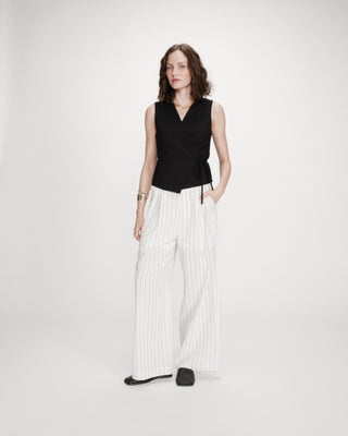 Wrap cardigan noir Vilmont