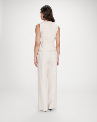 Gilet à nouer sable Vilmont