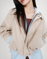 Veste bomber en suédine grege Verve