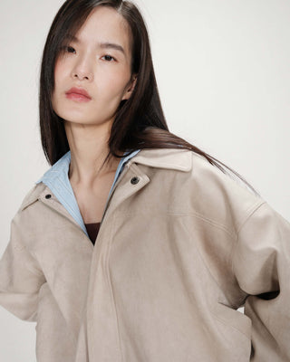 Veste bomber en suédine grege Verve