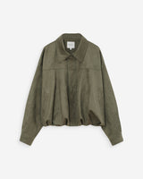 Veste bomber en suédine kaki Verve