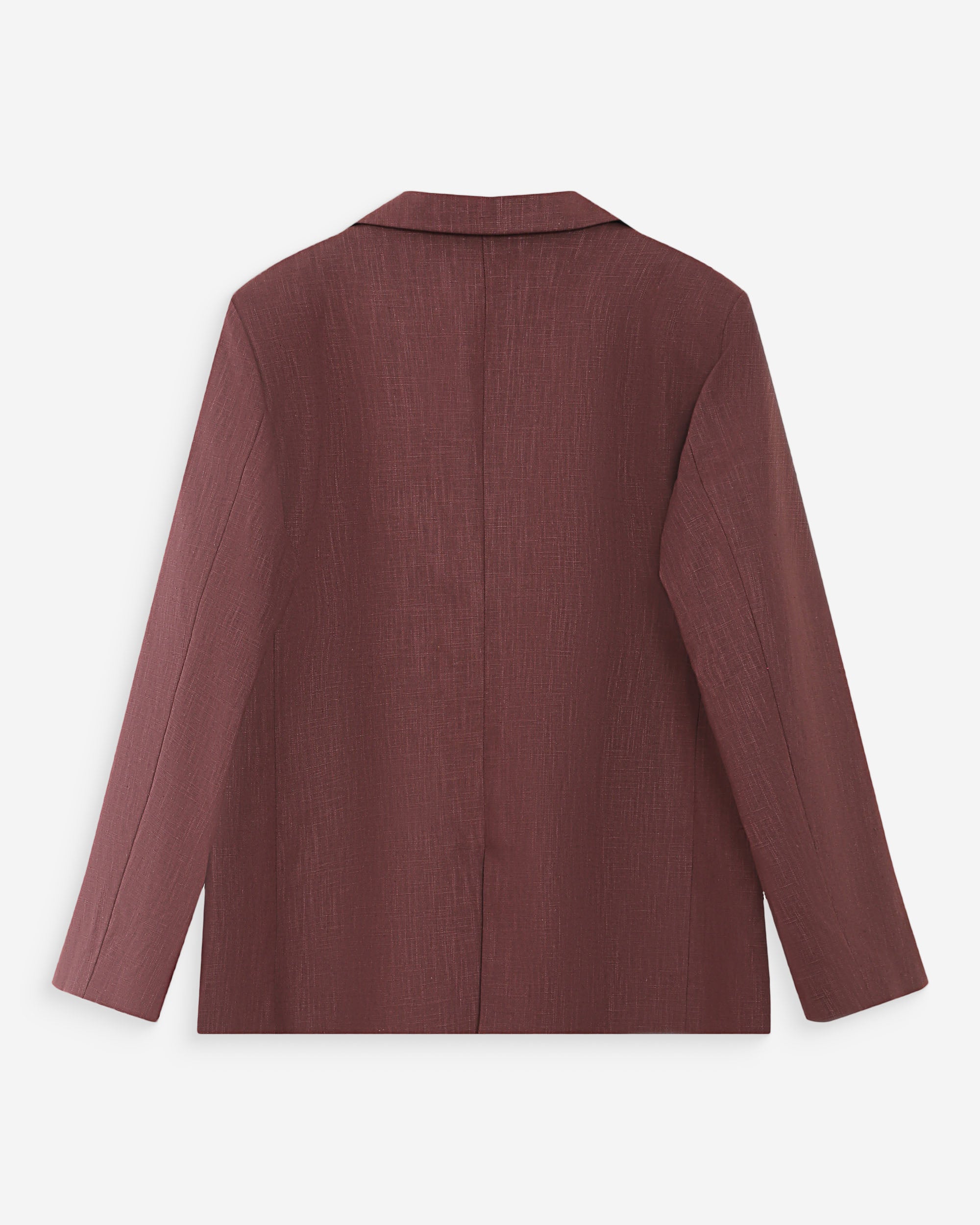 Blazer en lin et coton chocolat Velize