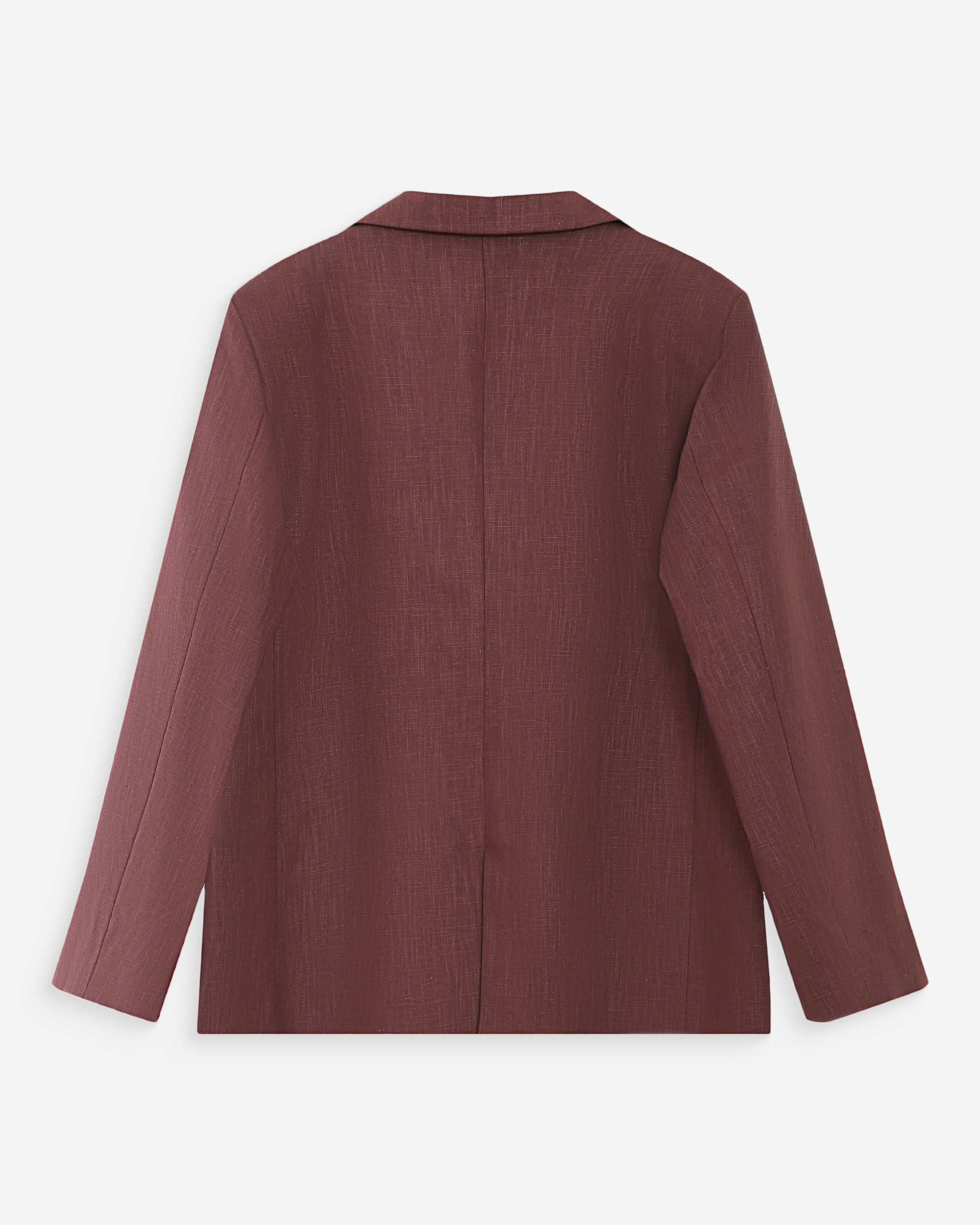 Blazer en lin et coton chocolat Velize