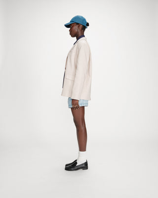 Blazer en lin et coton sable Velize