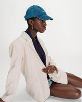 Blazer en lin et coton sable Velize