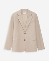 Blazer en lin et coton sable Velize