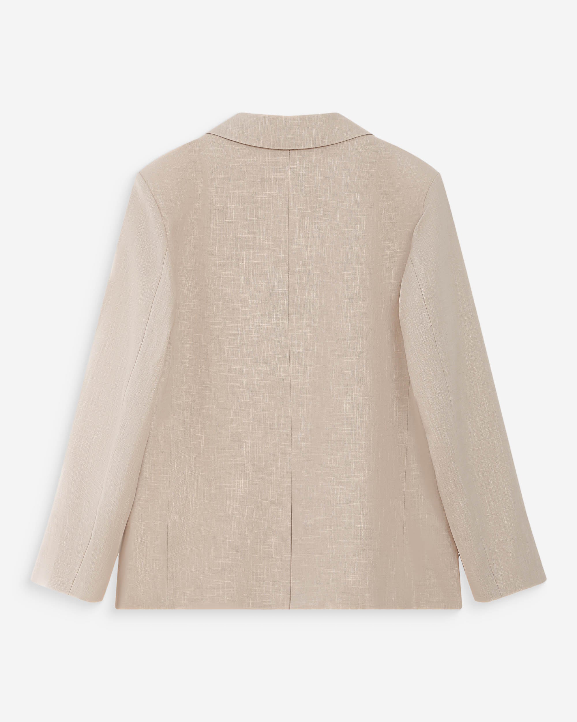 Blazer en lin et coton sable Velize