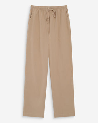 Pantalon droit en coton sable Rhode