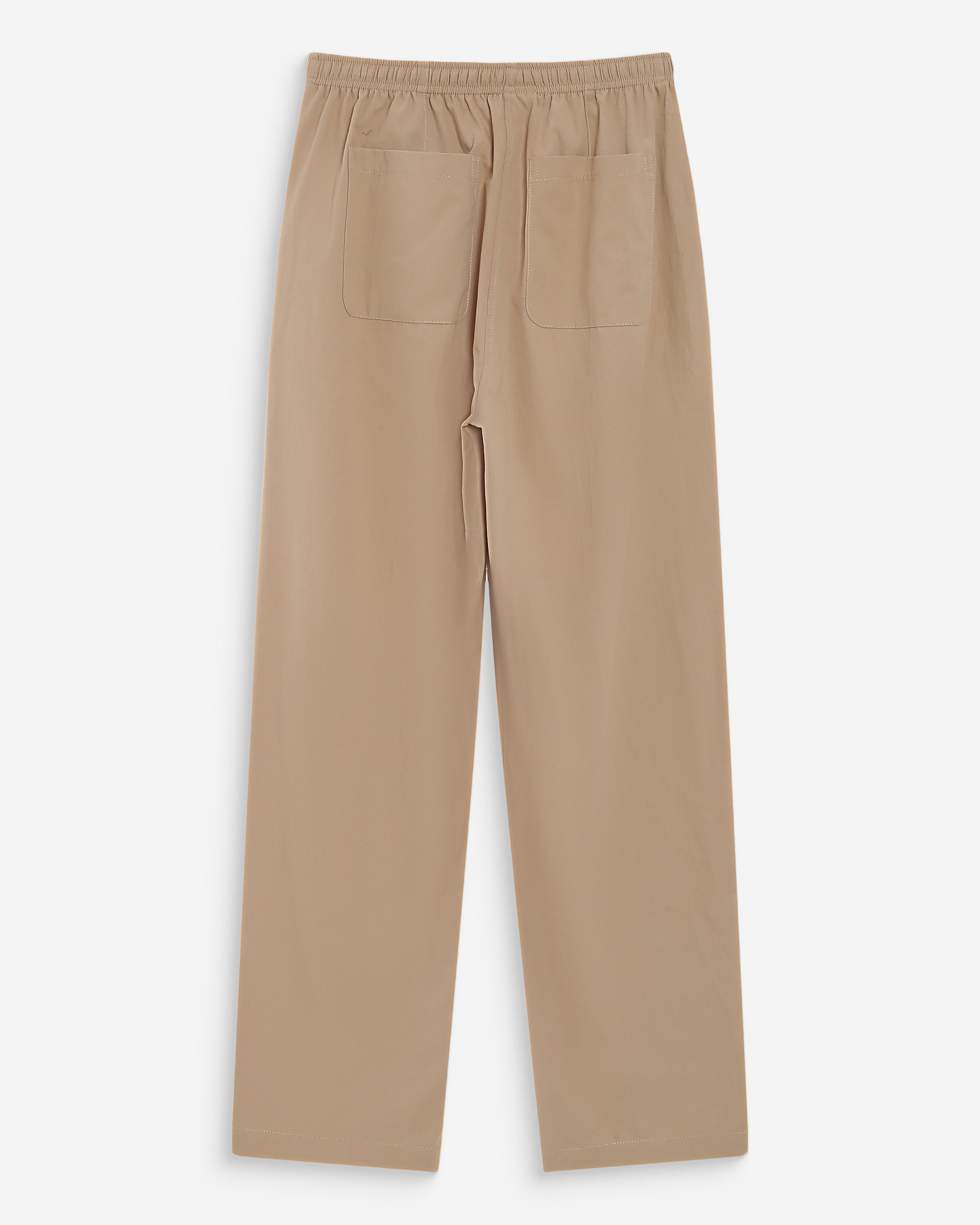 Pantalon droit en coton sable Rhode