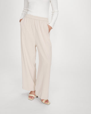 Pantalon fluide ecru Noblesse