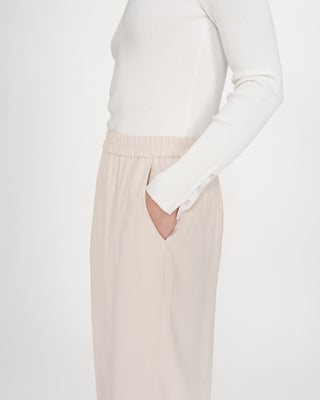 Pantalón fluido ecru Noblesse