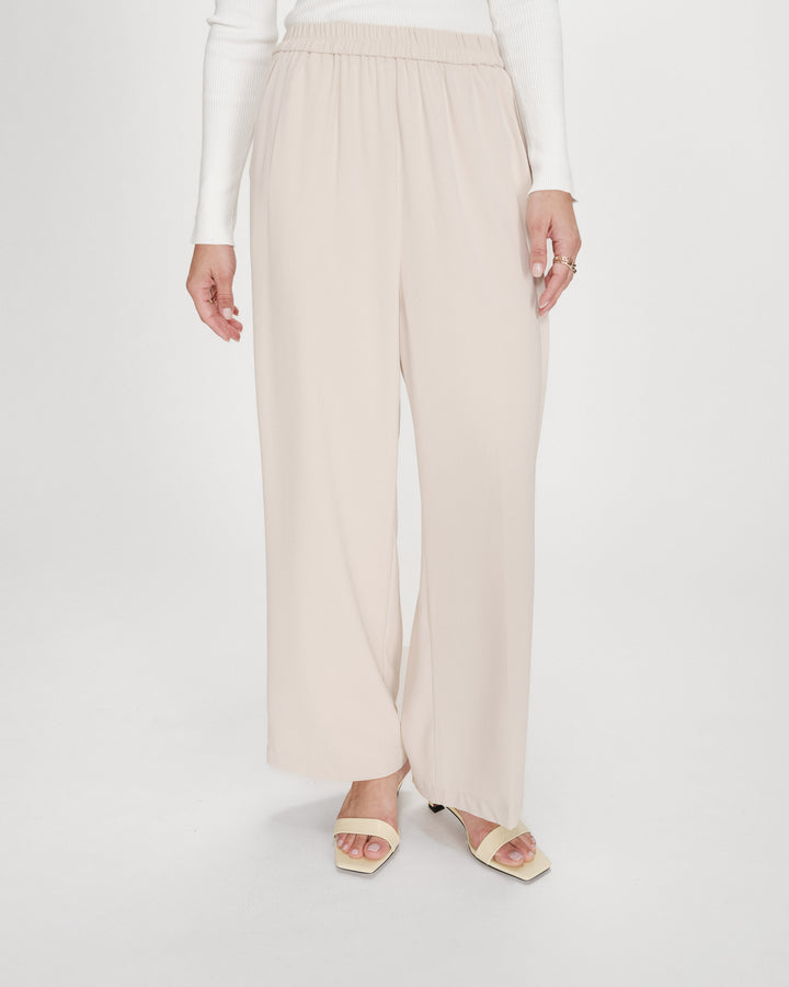 Pantalón fluido ecru Noblesse