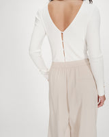 Pantalon fluide ecru Noblesse