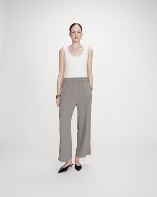 Pantalón fluido kaki Noblesse