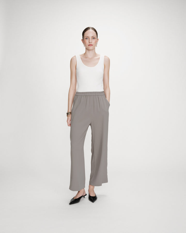 Pantalón fluido kaki Noblesse