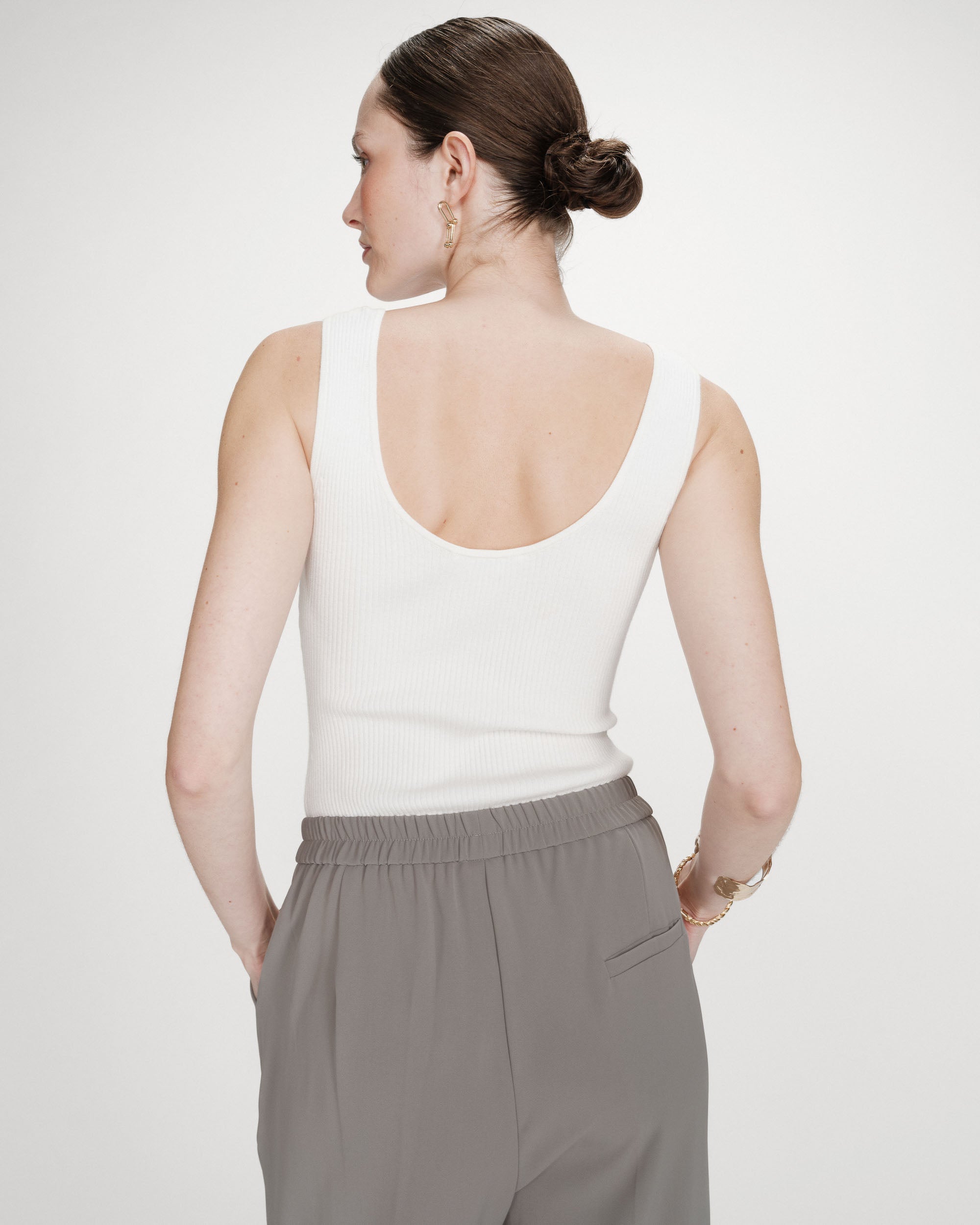 Pantalón fluido kaki Noblesse