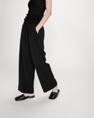 Pantalón fluido noir Noblesse