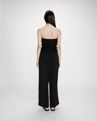 Pantalón fluido noir Noblesse