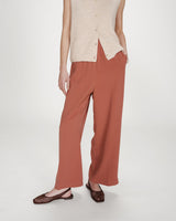 Pantalon fluide terracotta Noblesse