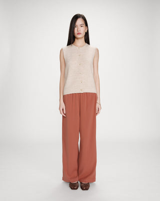 Pantalon fluide terracotta Noblesse