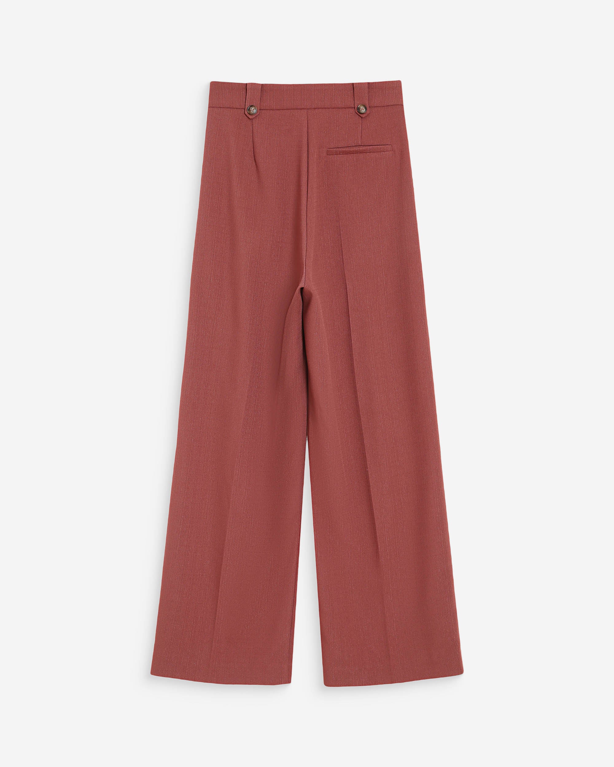 Pantalon tailleur terracotta Pierre