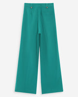 Pantalon tailleur vert Pierre
