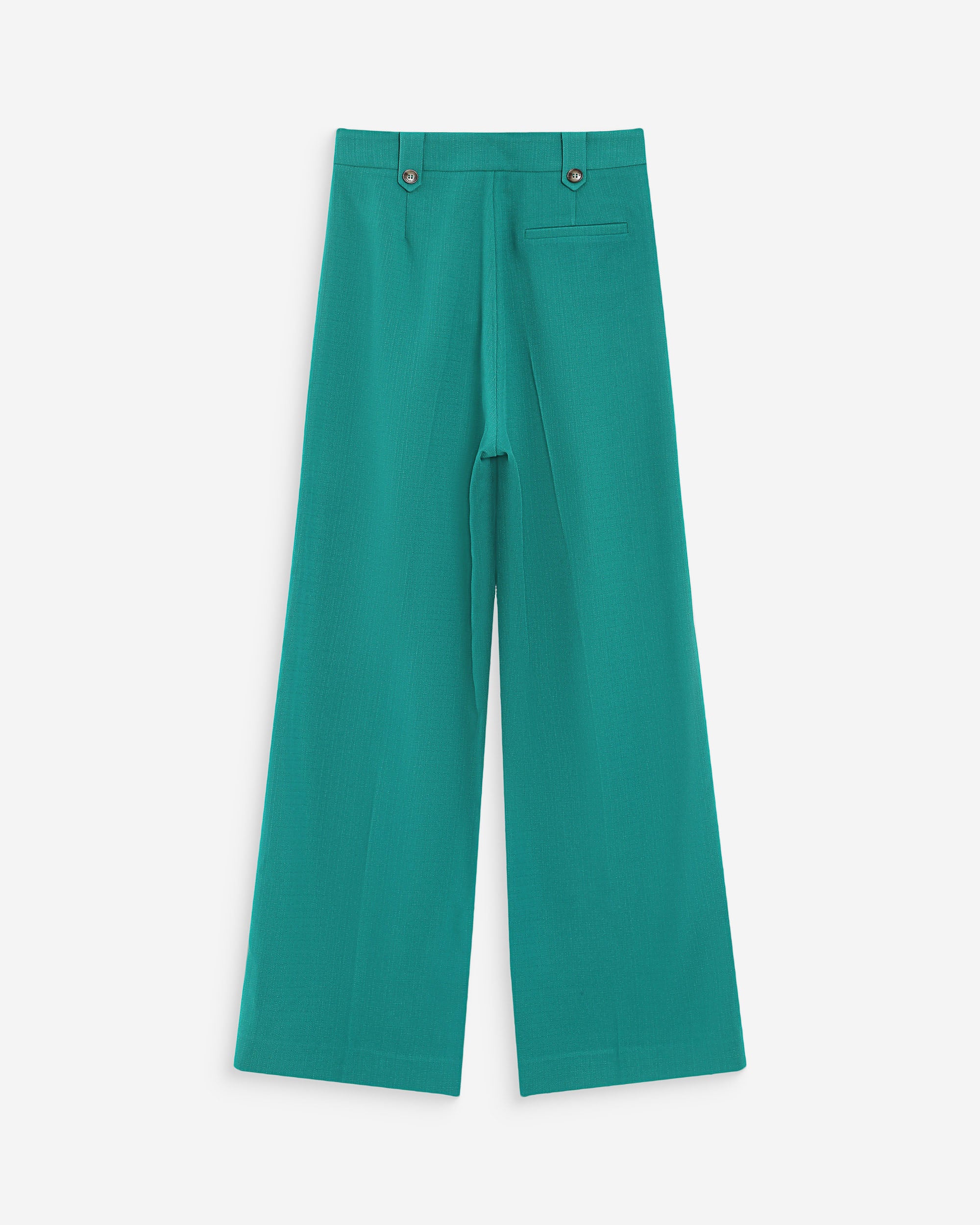 Pantalon tailleur vert Pierre