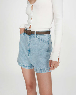 Short en denim skyblue Verne